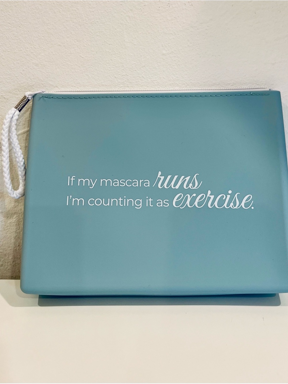Naples Soap Company If My Mascara Runs Makeup Cosmetic Pouch Bag